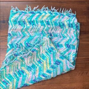 American Eagle Outfitters Multicolor Chevron Scarf
